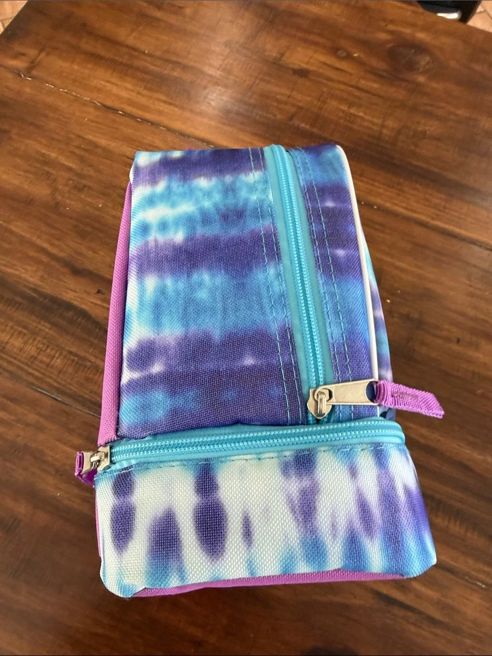 Lilo and Stitch Kids Lunch Bag in Tie Dye Blue and Purple